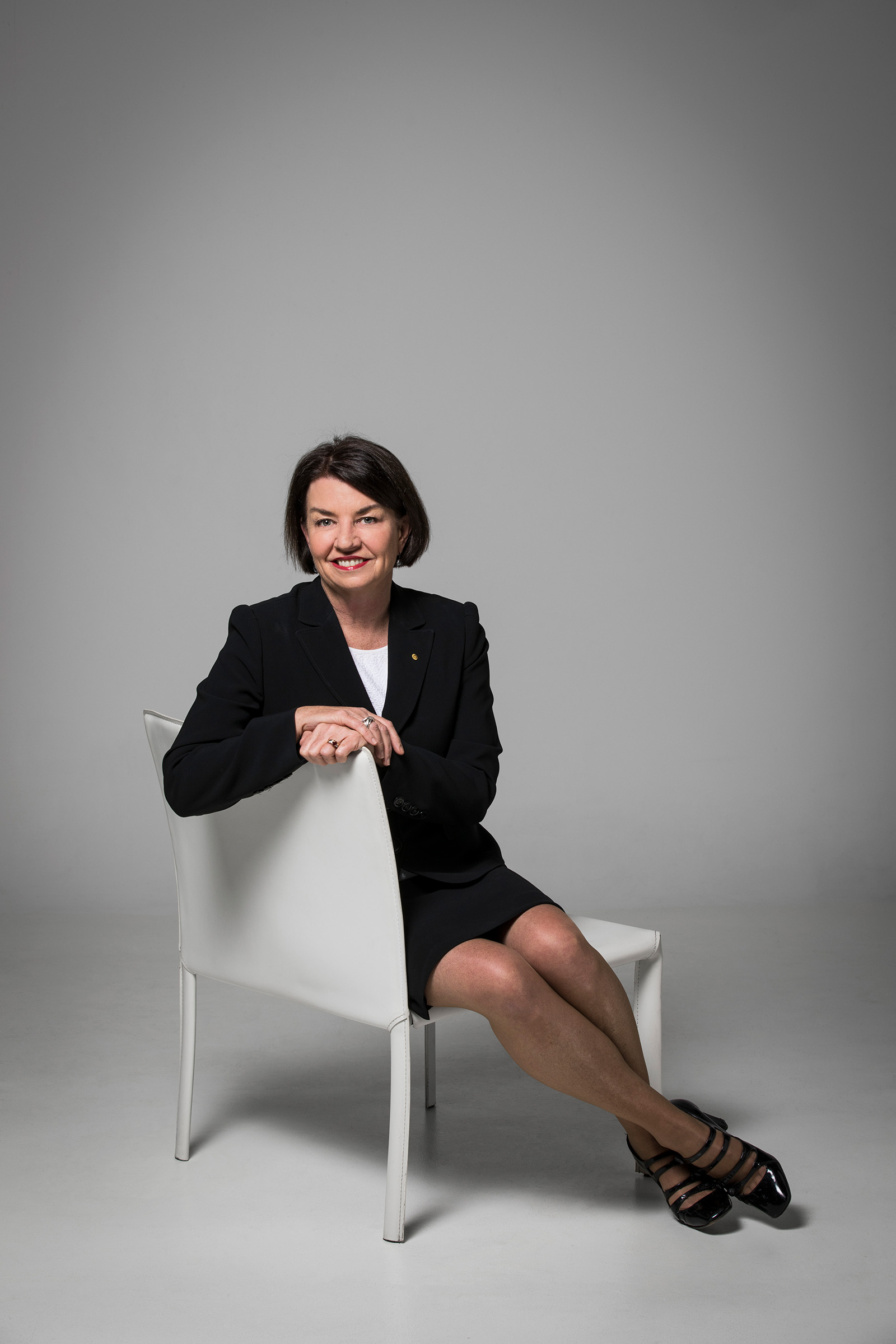 Corporate editorial studio CEO photography Anna Bligh Australian Banking Association HRM seated
